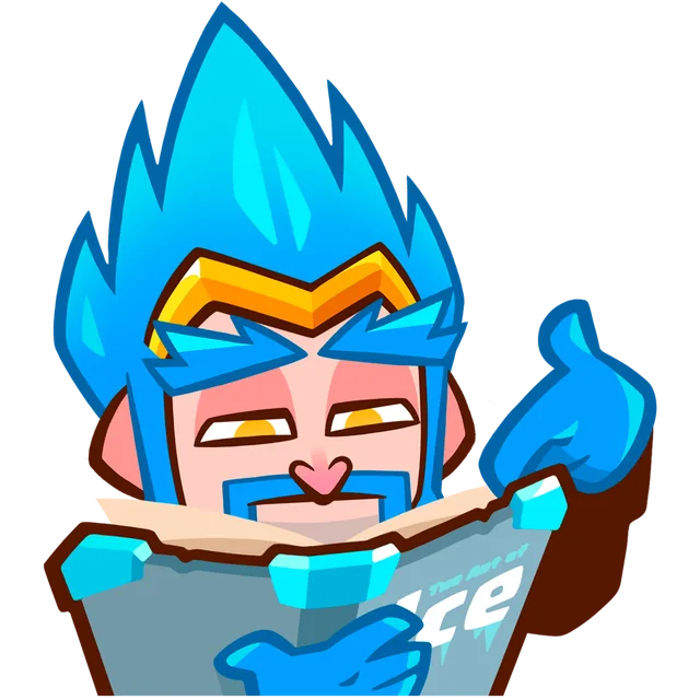 Ice Wizard reading a book